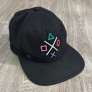 Sony PlayStation flat bill SnapBack hat OS